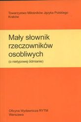 Mały słownik rzeczowników osobliwych