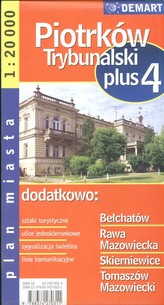 Plan miasta. Piotrków Trybunalski,Skierniewice. Plus4