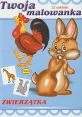 Twoja malowanka. Zwierzątka. 32 naklejki