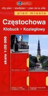 Częstochowa, Kłobuck, Koziegłowy plan miasta 1:10 000