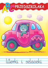 ABC przedszkolaka z kolorowym autem. Literki i szlaczki