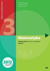 Matematyka. Klasa 3, Liceum i technikum. Podręcznik. Zakres podstawowy