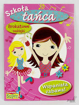Szkoła tańca. Brokatowe naklejki