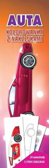 Kolorowanka z naklejkami. Auta