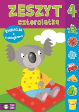Zeszyt czterolatka. Edukacja z naklejkami