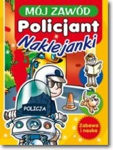 Mój zawód. Policjant. Naklejki z brokatem