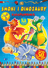 Smoki i dinozaury. Kolorowanka