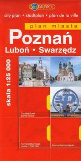 Poznań, Luboń, Swarzędz plan miasta 1:25 000