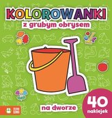 Kolorowanki z grubym obrysem. Na dworze