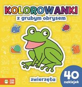 Kolorowanki z grubym obrysem. Zwierzęta
