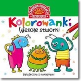 Kolorowanki Wesołe stworki Książeczka z nalepkami