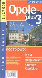 Opole plus 3 1:17 000 plan miasta