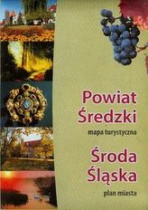 Powiat Średzki mapa turystyczna Środa Śląska plan miasta