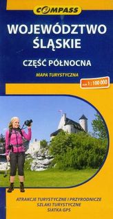 Województwo Śląskie część północna mapa turystyczna