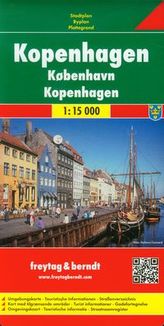 Kopenhaga plan miasta 1:15 000