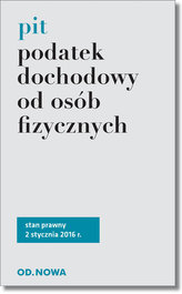 Podatek dochodowy od osób fizycznych St. pr. 02.01.2016