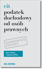 Podatek dochodowy od osób prawnych. St pr. 01.01.2016