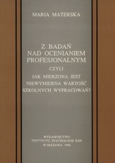 Z badań nad ocenianiem profesjonalnym