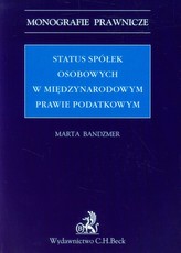 Status spółek osobowych w międzynarodowym prawie podatkowym