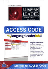 Language Leader Upper Intermediate course book and CD
