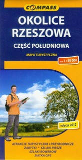 Okolice Rzeszowa część południowa mapa turystyczna