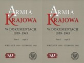 Armia Krajowa w dokumentach 1939-1945 Tom 1 część 1 i 2