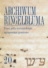 Archiwum Ringelbluma Konspiracyjne Archiwum Getta Warszawy, tom 20, Prasa getta warszawskiego: ugru