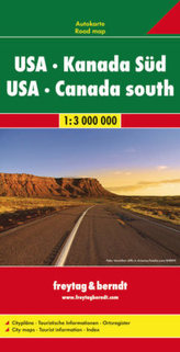 Mapa samochodowa USA Kanada część południowa 1:3 000 000