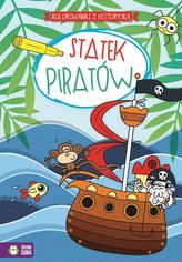 Statek piratów. Kolorowanki z historyjką