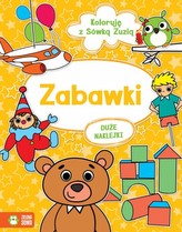 Koloruję z sówką Zuzią. Zabawki