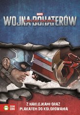 Kapitan Ameryka z naklejkami oraz plakatem