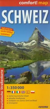 Schweiz Mapa turystyczna 1:350 000