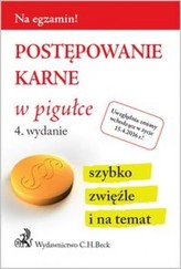 Postępowanie karne w pigułce Wyd.4 St.pr 15.04.2016