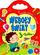 Wesoły świat 3-latka. Edukacyjna książeczka z naklejkami