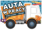 Auta w pracy. Kolorowanki i naklejki