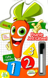 Karotka. Pisanie jest łatwe! Cyfry i kształty + magiczny flamaster