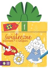 Świąteczne kolorowanki z naklejkami. Część 1