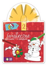 Świąteczne kolorowanki z naklejkami. Część 2