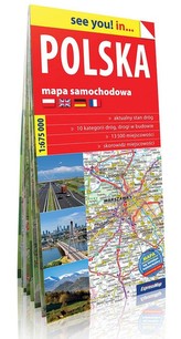 Polska see you! mapa samochodowa Polski