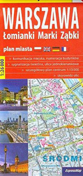 Plan Miasta. Warszawa Lomianki, Marki, Zabki 1:26 000