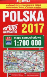 Polska 2017 Mapa samochodowa 1:700 000