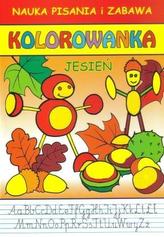 Nauka pisania i zabawa. Kolorowanka. Jesień