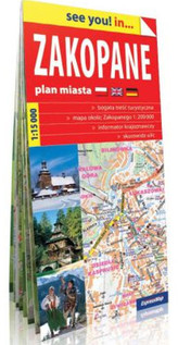 Plan miasta - Zakopane i okolice  1:15 000