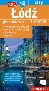 Plan miasta - Łódź +4  XXL