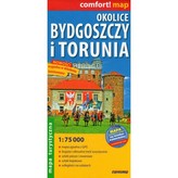 Mapa turystyczna. Okolice Bydgoszczy i Torunia 1:75 000 laminowana