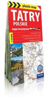 Mapa turystyczna. Tatry Polskie. 1:30 000 foliowana