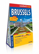 Plan Miasta. Bruksela. Laminowana midi 1:13 000 kieszonkowy