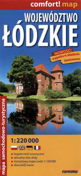 Mapa - Województwo Śląskie. Mapa samochodowo-turystyczna laminowana