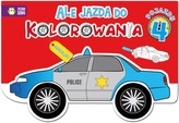Ale jazda do kolorowania 4 pojazdy