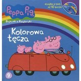 Świnka Peppa. Kolorowa tęcza. Bajeczki z książeczki + DVD
